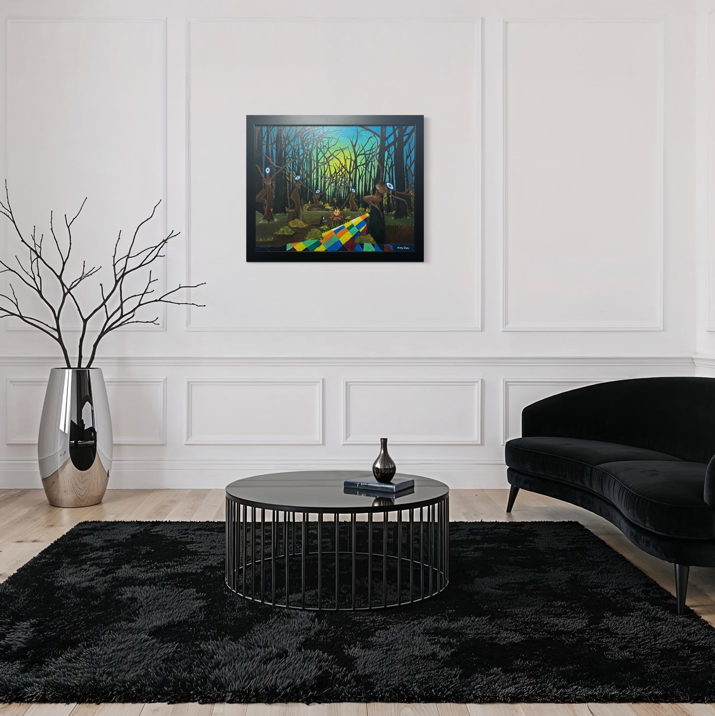 “WATCHERS” - Fine Art Oil Painting, Surrealism, Spooky Forest