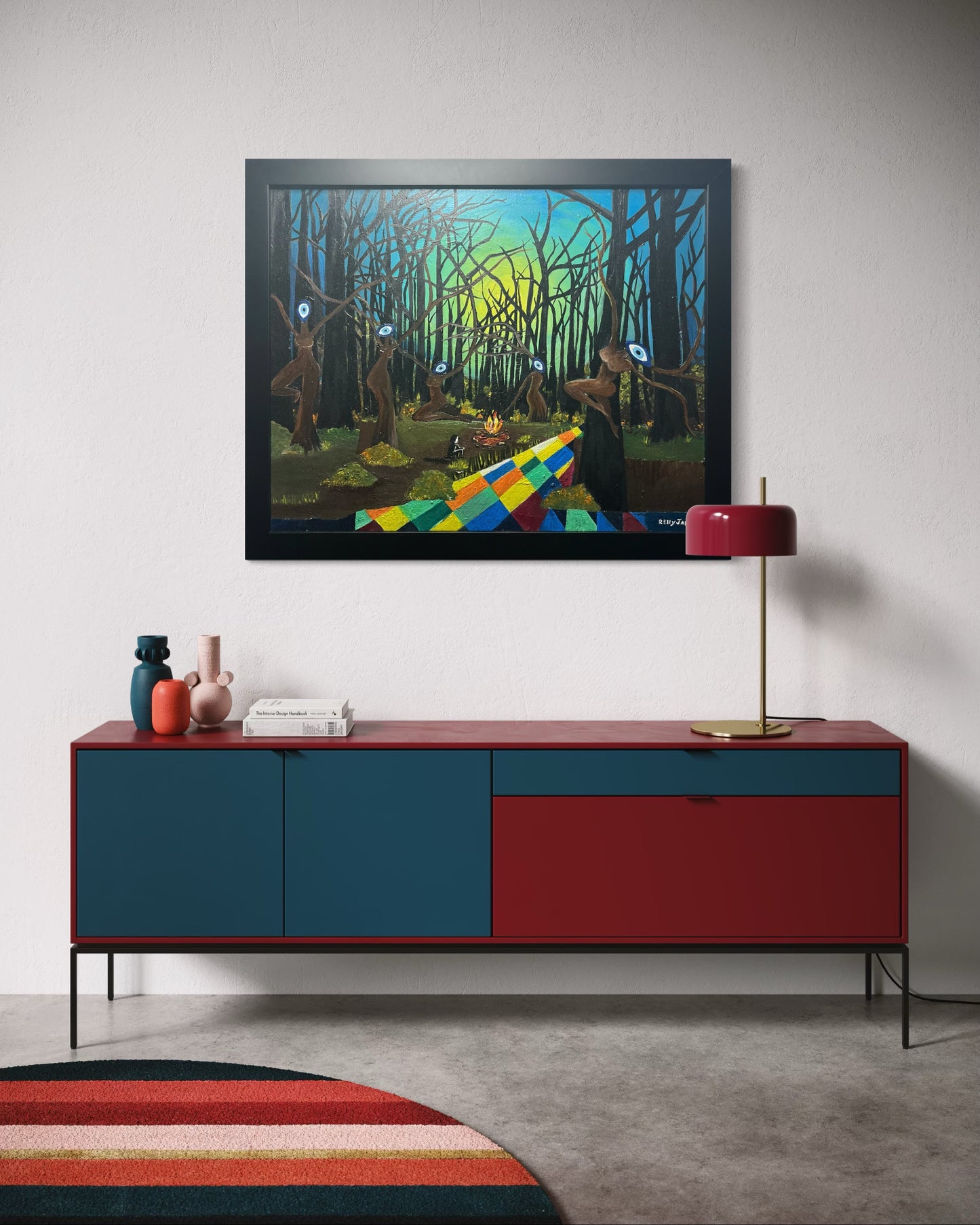 “WATCHERS” - Fine Art Oil Painting, Surrealism, Spooky Forest