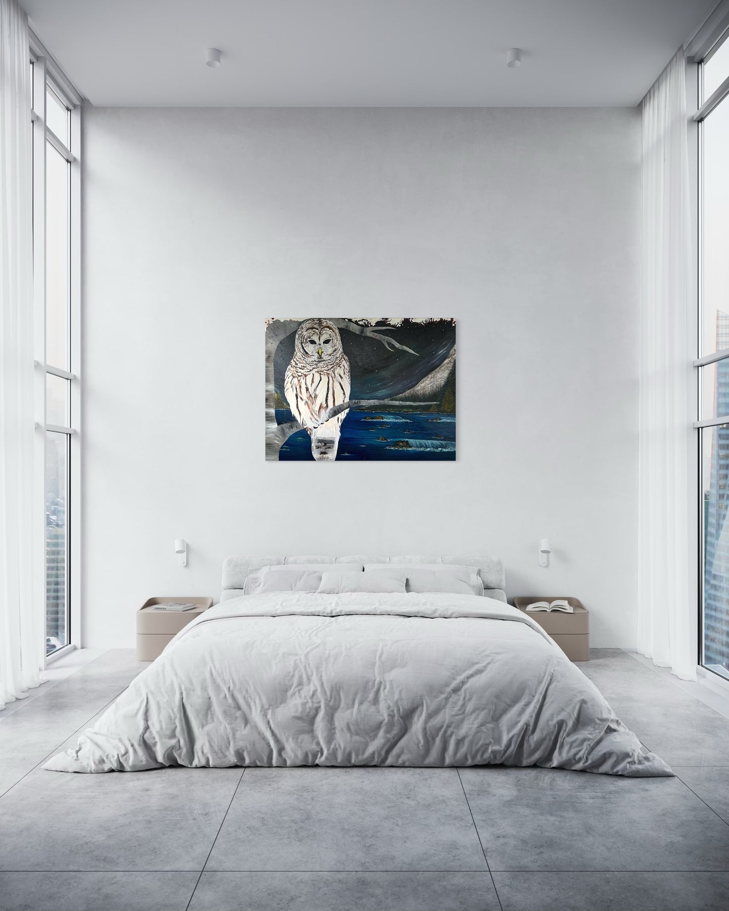 “WISDOM” - Owl Fine Art Oil Painting