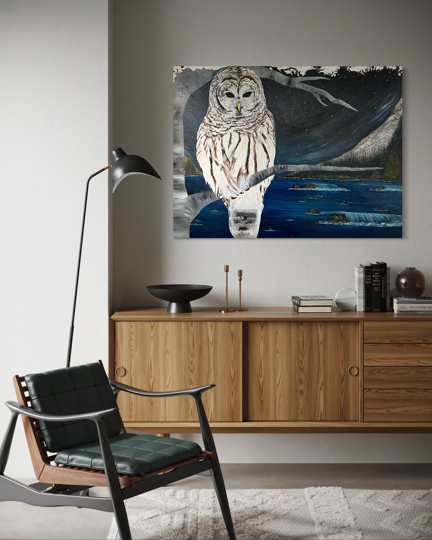 “WISDOM” - Owl Fine Art Oil Painting