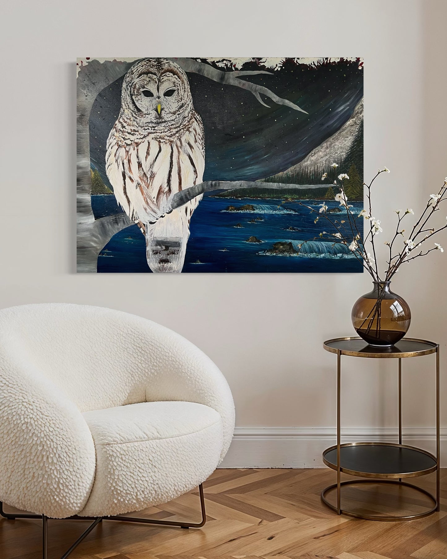 “WISDOM” - Owl Fine Art Oil Painting