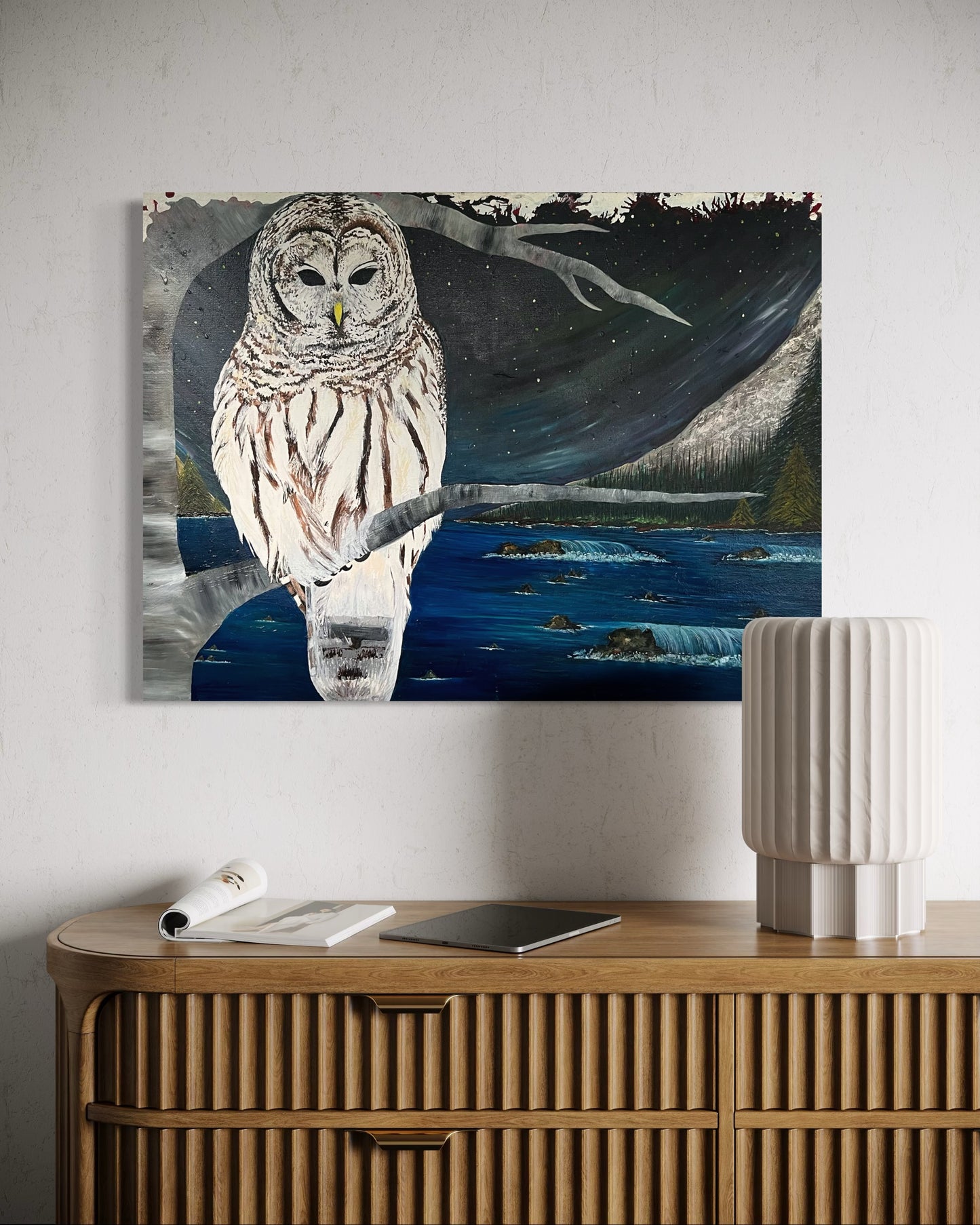“WISDOM” - Owl Fine Art Oil Painting