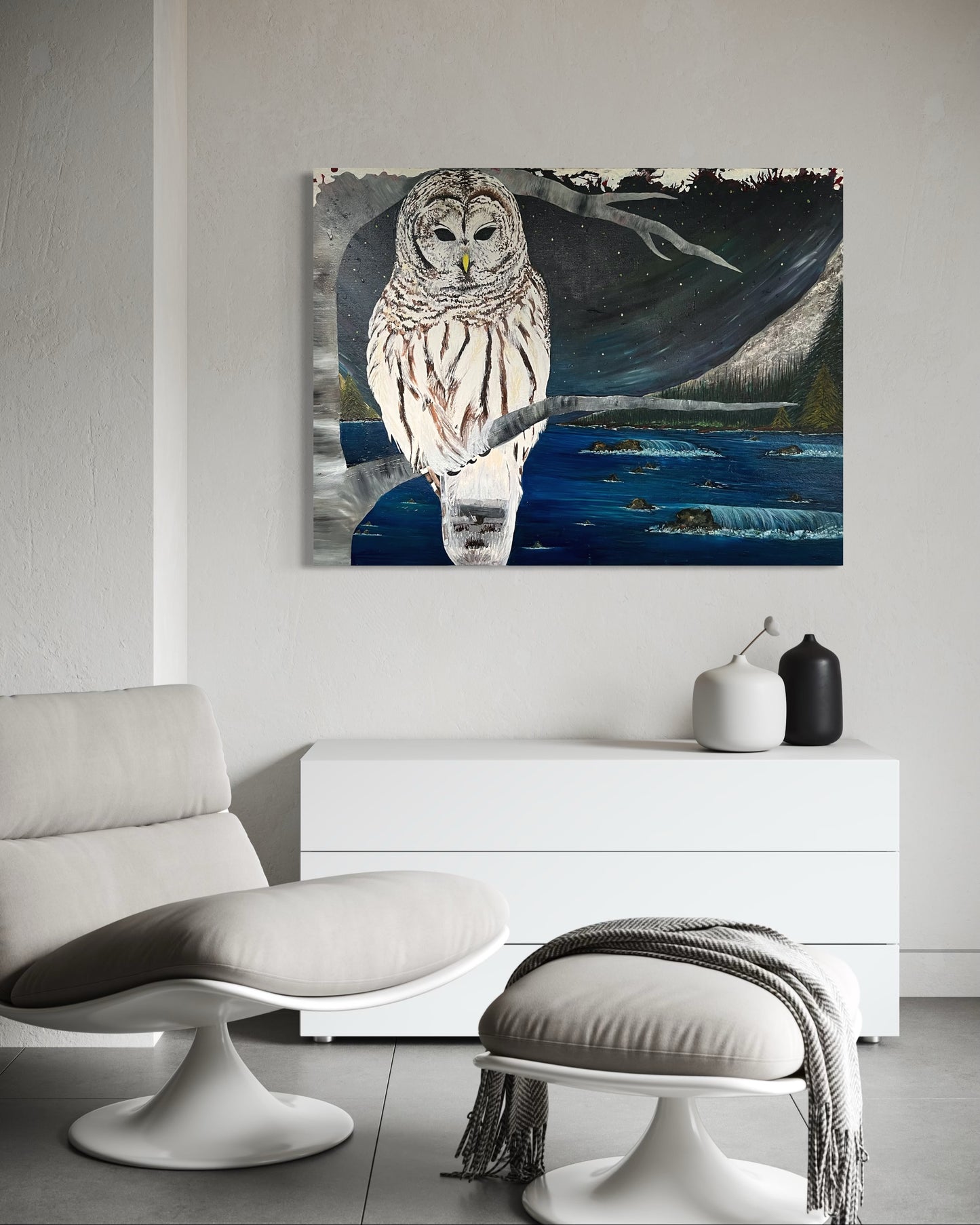 “WISDOM” - Owl Fine Art Oil Painting
