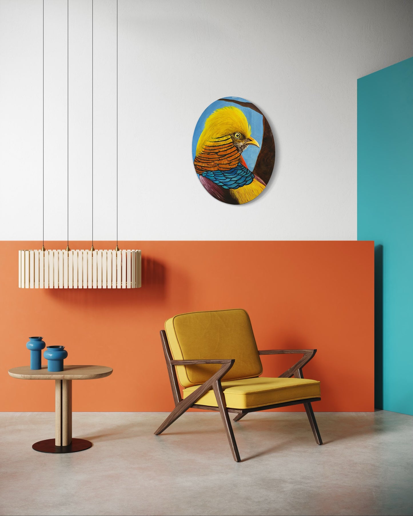 “Vibrant Thang” - Golden Pheasant Fine Art Oil Painting