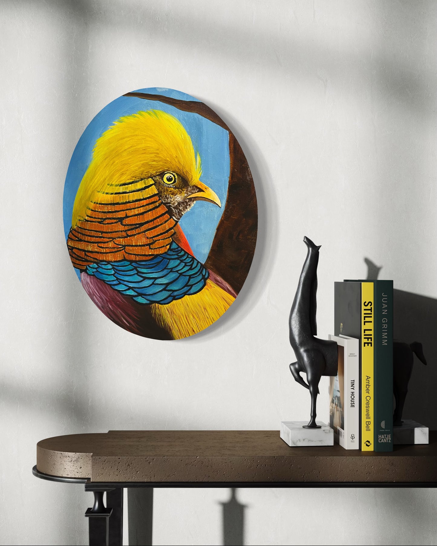 “Vibrant Thang” - Golden Pheasant Fine Art Oil Painting