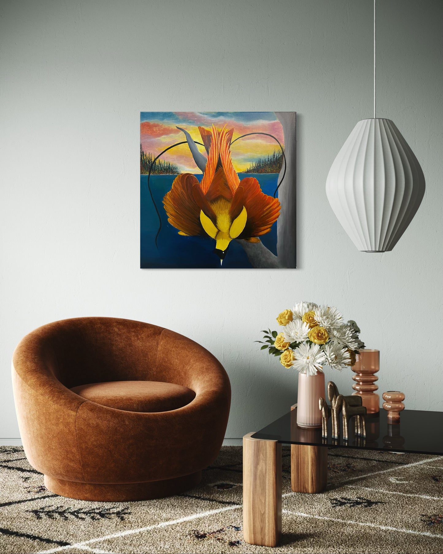 “Elegance In Motion” - Bird of Paradise Fine Art Oil Painting