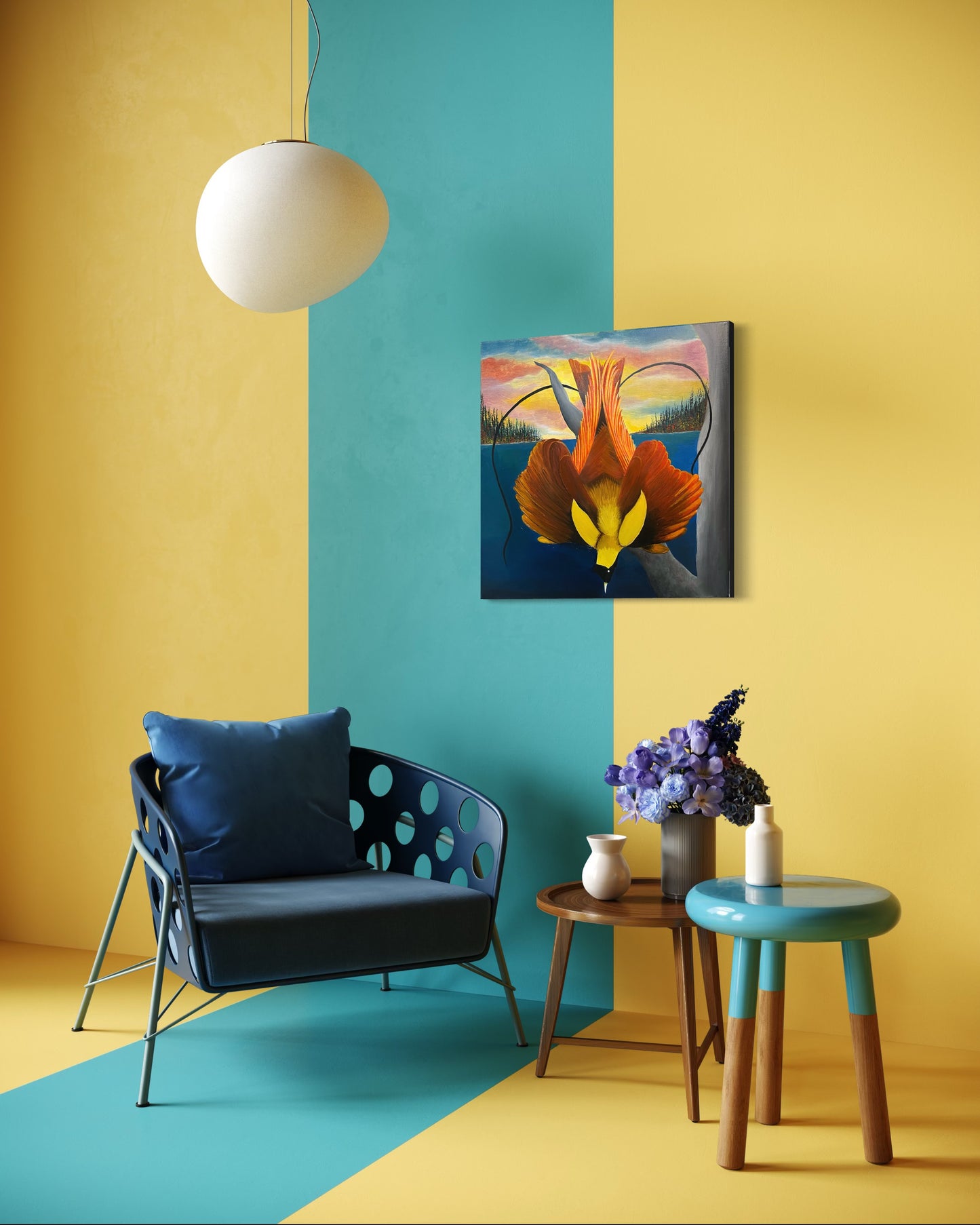 “Elegance In Motion” - Bird of Paradise Fine Art Oil Painting