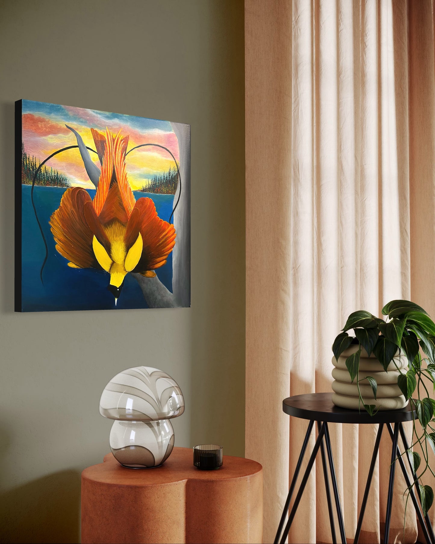 “Elegance In Motion” - Bird of Paradise Fine Art Oil Painting